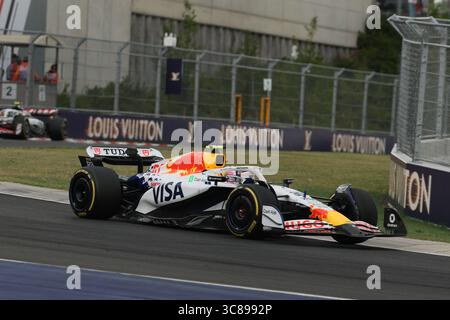 Budapest, Hongrie. 1er janvier 2000. Liam Lawson, lors du Grand Prix de Hongrie de formule 1 Lenovo 2025, Budapest, Hongrie. Crédit : Gabriele Lanzo / Alessio Morgese / Alamy Live news Banque D'Images