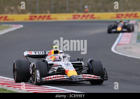 Budapest, Hongrie. 1er janvier 2000. Liam Lawson, lors du Grand Prix de Hongrie de formule 1 Lenovo 2025, Budapest, Hongrie. Crédit : Gabriele Lanzo / Alessio Morgese / Alamy Live news Banque D'Images