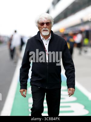 ECCLESTONE Bernie (gbr), ancien PDG de Formula One Group, portrait lors du Grand Prix de Hongrie Lenovo de formule 1 2025, 14ème manche du Championnat du monde FIA de formule 1 2025 du 1er au 3 août 2025 sur le Hungaroring, à Mogyorod, Hongrie Banque D'Images