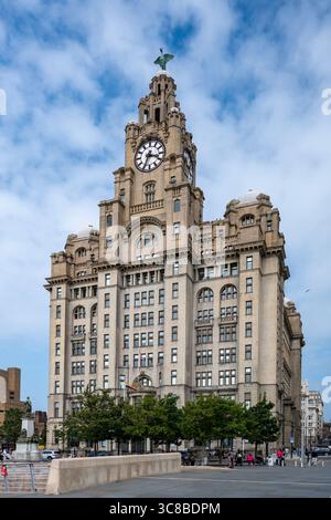 Le Royal Liver Building, Liverpool, Lancashire, Angleterre Banque D'Images
