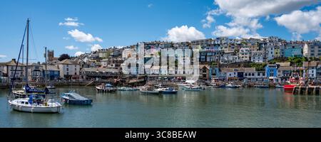 Le port de Brixham, Devon, Angleterre Banque D'Images