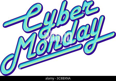 Illustration de logo vectoriel Cyber Monday Illustration de Vecteur