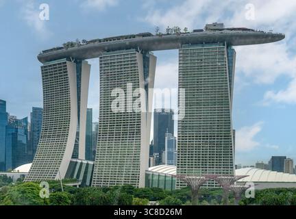Marina Bay Sands Hotel, Singapore Banque D'Images