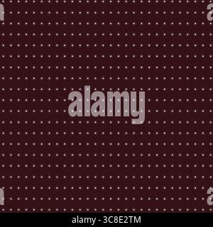 Motif de pois blanc sans couture sur fond marron Illustration de Vecteur