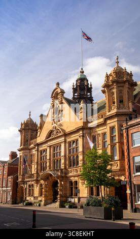 Royaume-Uni, Herefordshire, Hereford, St Owen’s Street, Town Hall, extérieur Banque D'Images