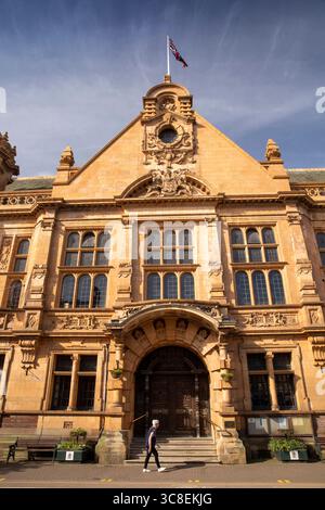 Royaume-Uni, Herefordshire, Hereford, St Owen’s Street, Town Hall, façade Banque D'Images