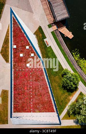 Vues aériennes depuis la Pologne Banque D'Images