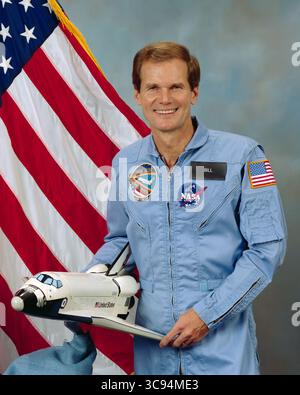 20 août 2009, Houston, Texas, États-Unis : Portrait officiel de la NASA du représentant des États-Unis (futur sénateur américain) Bill Nelson (démocrate de Floride) pris le 25 octobre 1985. En tant que spécialiste de la charge utile sur la mission STS-61-C de la navette spatiale Columbia, il est le deuxième membre du Congrès à aller dans l'espace. Le 19 mars 2021, le président des États-Unis Joe Biden a annoncé son intention de nommer l'ancien sénateur américain Bill Nelson (démocrate de Floride) au poste d'administrateur de la National Aeronautics and Space Administration (NASA) (crédit image : © NASA via CNP/CNP via ZUMA Wire) Banque D'Images