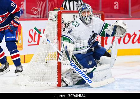 20 mars 2021 : regardez le gardien des Canucks de Vancouver Braden Holtby (49) lors du match des Canucks de Vancouver contre le canadien de Montréal au Centre Bell à Montréal, Québec. David Kirouac/CSM(image de crédit : &copy ; David Kirouac/CSM via ZUMA Wire) Banque D'Images