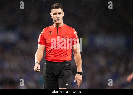 19 octobre 2022, SAN SEBASTIAN, GUIPUZCOA, ESPAGNE : Ortiz Arias regarde pendant le match de la Liga Santander entre la Real Sociedad et le RCD Mallorca à Reale Arena le 19 octobre 2022, à San Sebastian, Espagne. (Crédit image : © Ricardo Larreina/AFP7 via ZUMA Press Wire) Banque D'Images