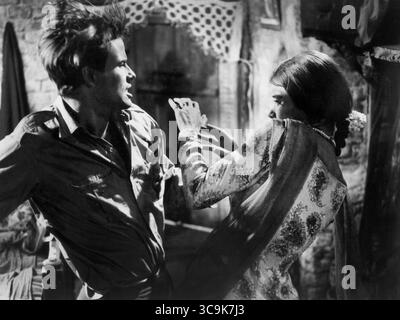 15 septembre 2020 : Horst Buchholz, Diane Baker, sur le plateau du film, ''Nine Hours to Rama'', 20th Century-Fox, 1963 (image crédit : © JT Vintage/Glasshouse via ZUMA Press Wire) Banque D'Images