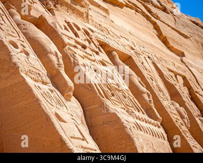 Le petit temple de Hathor et Néfertari à Abu Simbel Banque D'Images