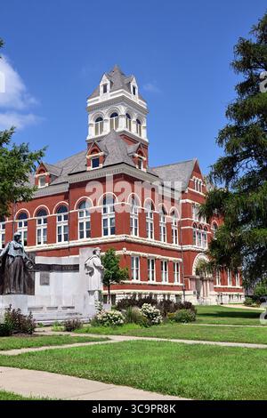 Oregon, Illinois, États-Unis. Le palais de justice du comté d'Ogle dans le siège du comté d'Oregon, Illinois. Banque D'Images
