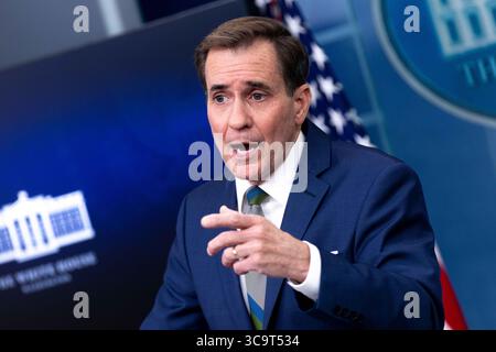 20 janvier 2023, Washington, District of Columbia, États-Unis : le porte-parole du Conseil de sécurité nationale John Kirby prend la parole lors du briefing quotidien à la Maison Blanche à Washington, D.C. le vendredi 20 janvier 2023 (crédit image : © Julia Nikhinson/CNP via ZUMA Press Wire) Banque D'Images