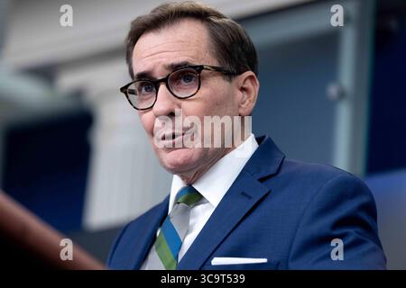20 janvier 2023, Washington, District of Columbia, États-Unis : le porte-parole du Conseil de sécurité nationale John Kirby prend la parole lors du briefing quotidien à la Maison Blanche à Washington, D.C. le vendredi 20 janvier 2023 (crédit image : © Julia Nikhinson/CNP via ZUMA Press Wire) Banque D'Images
