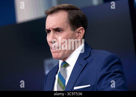 20 janvier 2023, Washington, District of Columbia, États-Unis : le porte-parole du Conseil de sécurité nationale John Kirby prend la parole lors du briefing quotidien à la Maison Blanche à Washington, D.C. le vendredi 20 janvier 2023 (crédit image : © Julia Nikhinson/CNP via ZUMA Press Wire) Banque D'Images