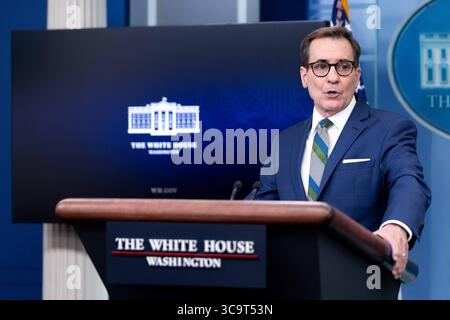 20 janvier 2023, Washington, District of Columbia, États-Unis : le porte-parole du Conseil de sécurité nationale John Kirby prend la parole lors du briefing quotidien à la Maison Blanche à Washington, D.C. le vendredi 20 janvier 2023 (crédit image : © Julia Nikhinson/CNP via ZUMA Press Wire) Banque D'Images