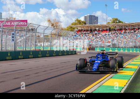 31 mars 2023, Melbourne, Victoria, Australie : MELBOURNE, AUSTRALIE - MARS 31 : Alexander Albon de Williams Racing conduit la Williams FW44 Mercedes lors des essais au Grand Prix d'Australie 2023 à Albert Park à Melbourne, Australie (crédit image : © Chris Putnam/ZUMA Press Wire) Banque D'Images