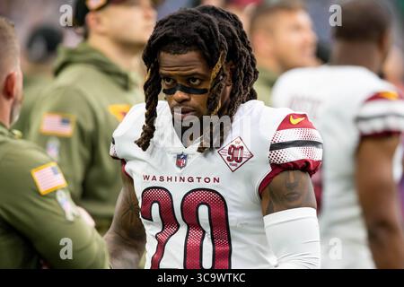 20 novembre 2022 : sécurité des commandants de Washington Bobby McCain (20 ans) lors d'un match entre les commandants de Washington et les Texans de Houston à Houston, Texas. ..Trask Smith/CSM (crédit image : © Trask Smith/CSM via ZUMA Press Wire) Banque D'Images