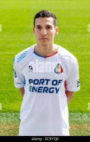 VELSEN , 05-08-2025 , BUKO Stadion , saison 2025 / 2026 , football néerlandais Eredivisie . Photocall Telstar , joueur de Telstar Mohamed Hamdaoui Banque D'Images