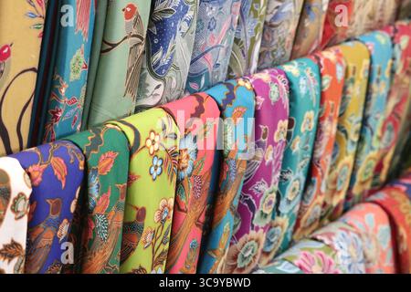 Le batik est une œuvre d'art du peuple indonésien qui est une combinaison d'art et de technologie par les ancêtres du peuple indonésien. Banque D'Images
