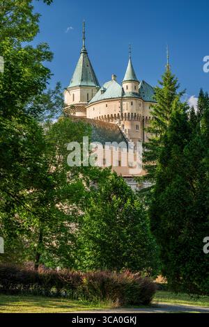Château de Bojnice, Bojnice, Trencin, Slovaquie Banque D'Images