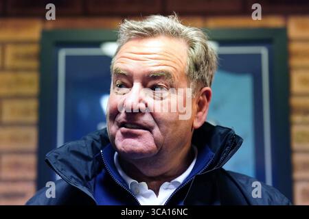 Photo du dossier datée du 13/03/23 du diffuseur Jeff Stelling, qui a juré de rejoindre les fans de Hartlepool sur les terrasses au milieu d’une dispute croissante avec le propriétaire du club de la Ligue nationale. Date d'émission : mercredi 6 août 2025. Banque D'Images