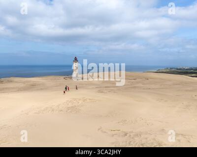 Phare Rubjerg Knude, Jütland, Danemark Banque D'Images