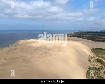 Phare Rubjerg Knude, Jütland, Danemark Banque D'Images