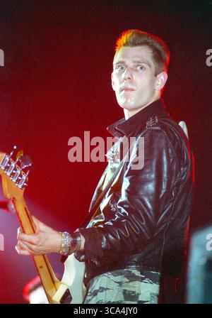 Fern Park, Floride, États-Unis : The CLASH - PAUL SIMONON - Orlando Jai Alai Fronton, 30 mars 1984 (crédit image : © Christopher Helton via ZUMA Press Wire) Banque D'Images