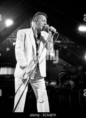 Fern Park, Floride, États-Unis : The CLASH - JOE STRUMMER - Orlando Jai Alai Fronton, 30 mars 1984 (image crédit : © Christopher Helton via ZUMA Press Wire) Banque D'Images