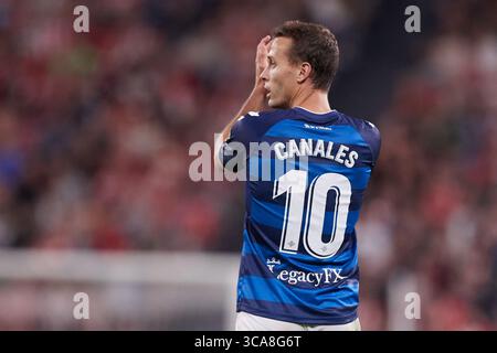 4 mai 2023, BILBAO, VIZCAYA, ESPAGNE : Sergio Canales du Real Betis Balompie réagit lors du match de la Liga Santander entre Athletic Club et Real Betis Balompie à San Mames le 4 mai 2023, à Bilbao, Espagne. (Crédit image : © Ricardo Larreina/AFP7 via ZUMA Press Wire) Banque D'Images