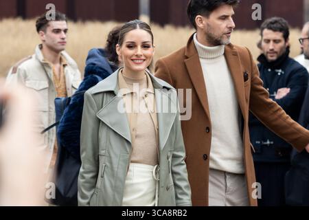 Olivia Palermo est vue aux arrivées au défilé de mode de Tod à Milan Fashion week automne/hiver 2023/2024 à Milan, Italie, le 24 février 2023 Banque D'Images