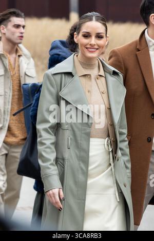 Olivia Palermo est vue aux arrivées au défilé de mode de Tod à Milan Fashion week automne/hiver 2023/2024 à Milan, Italie, le 24 février 2023 Banque D'Images