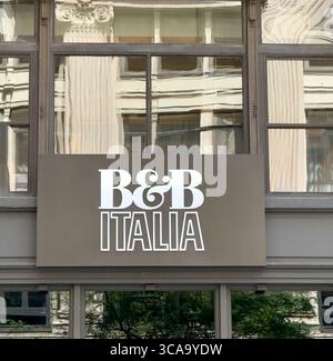 Showroom de meubles B&B Italia, extérieur du bâtiment, Manhattan, New York, New York, ÉTATS-UNIS Banque D'Images