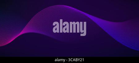 Fond musical abstrait d'onde sonore. Concept d'onde sonore graphique ou d'égaliseur. Illustration de Vecteur