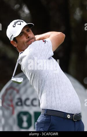 13 octobre 2023, MADRID, MADRID, ESPAGNE : Adrian Otaegui d'Espagne en action lors de l'Acciona Open de Espana, Round 2, tournoi de golf célébré au Club de Campo le 13 octobre 2023, à Madrid, Espagne. (Crédit image : © Oscar J. Barroso/AFP7 via ZUMA Press Wire) Banque D'Images