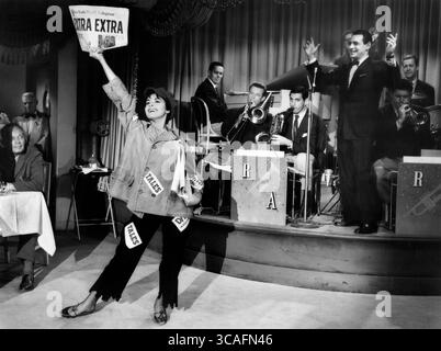 19 octobre 2022 : Jean Simmons, Ray Anthony et son orchestre, sur le plateau du film, ''This Could Be the Night'', MGM, 1957 (crédit image : © JT Vintage/Glasshouse via ZUMA Press Wire) Banque D'Images