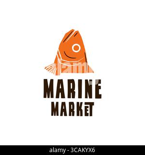 Logo Marine Market Illustration de Vecteur