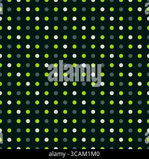 texture à pois ou journal à balles. Motif de points sans couture. Arrière-plan en pointillés. motif géométrique abstrait vert Illustration de Vecteur
