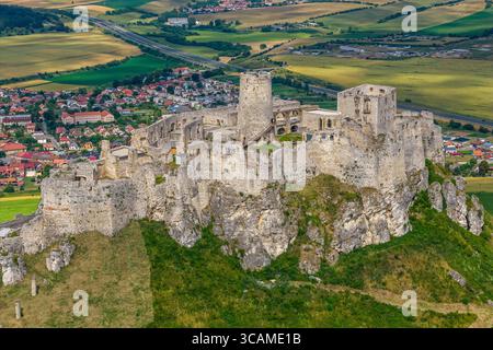 Château de SPIS (Spissky hrad), Spisske Podhradie, Presov, Slovaquie Banque D'Images