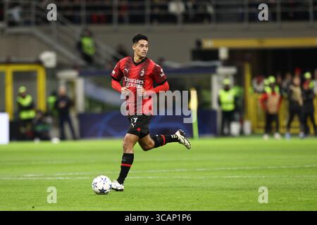 28 novembre 2023, Milan, Lombardie, Italie : match de groupes de l'UEFA Champions League entre l'AC Milan et le Borussia Dortmund le mardi 28 novembre 2023 au Stadio San Siro, Italie (crédit image : © Mickael Chavet/ZUMA Press Wire) Banque D'Images