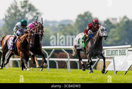 10 juin 2023, Elmont, New York, USA : Caravel avec Tyler Gaffalione remporte le Jaipurat Belmont Park le 10 juin 2023 à Elmont, New York. Evers/Eclipse Sportswire/CSM (crédit image : © Evers/CSM via ZUMA Press Wire) Banque D'Images