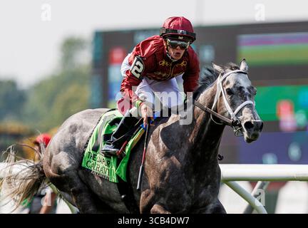 10 juin 2023, Elmont, New York, USA : Caravel avec Tyler Gaffalione remporte le Jaipurat Belmont Park le 10 juin 2023 à Elmont, New York. Evers/Eclipse Sportswire/CSM (crédit image : © Evers/CSM via ZUMA Press Wire) Banque D'Images