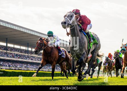 10 juin 2023, Elmont, New York, USA : Caravel avec Tyler Gaffalione remporte le Jaipurat Belmont Park le 10 juin 2023 à Elmont, New York. Evers/Eclipse Sportswire/CSM (crédit image : © Evers/CSM via ZUMA Press Wire) Banque D'Images