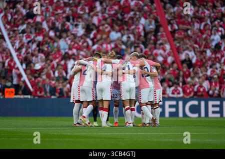 16 juin 2023 : . Équipe danoise lors d'un match de qualification pour le Championnat d'Europe de l'UEFA 2023/2024 du Groupe H, Danemark vs Irlande du Nord, à Parken, Copenhague, Danemark. Kim Price/CSM (crédit image : © Kim Price/CSM via ZUMA Press Wire) Banque D'Images
