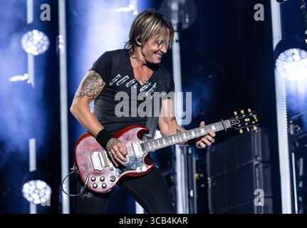 9 juin 2023, États-Unis : Keith Urban se produit lors de la deuxième journée du CMA Fest au Nissan Stadium le jeudi 9 juin 2023, à Nashville, Tennessee. (Photo par : Amiee Stubbs/imageSPACE) (crédit image : © Amiee Stubbs/imageSPACE via ZUMA Press Wire) Banque D'Images