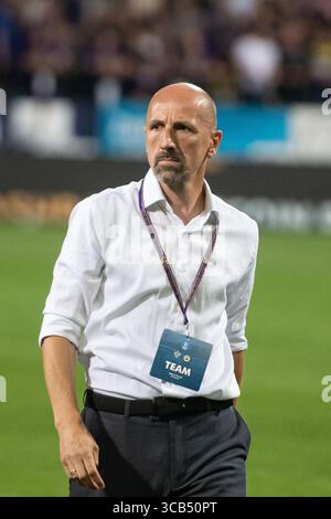 17 août 2023, Maribor, Slovénie : Damir Krznar, entraîneur-chef de Maribor vu avant le match de deuxième manche du 3e tour de qualification de l'UEFA Europa Conference League entre Maribor et Fenerbahce au stade Ljudski VRT. Score final ; Maribor 0 :3 Fenerbahce. (Crédit image : © Milos Vujinovic/SOPA images via ZUMA Press Wire) Banque D'Images