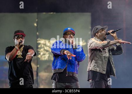 30 septembre 2023, Copenhague, Copenhague, Danemark : Copenhague, Danemark. 30 septembre 2023. Le rappeur américain 50 cent donne un concert à la Royal Arena de Copenhague dans le cadre du final Lap Tour 2023. (Crédit image : © Gonzales photo via ZUMA Press) Banque D'Images