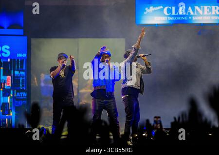 30 septembre 2023, Copenhague, Copenhague, Danemark : Copenhague, Danemark. 30 septembre 2023. Le rappeur américain 50 cent donne un concert à la Royal Arena de Copenhague dans le cadre du final Lap Tour 2023. (Crédit image : © Gonzales photo via ZUMA Press) Banque D'Images